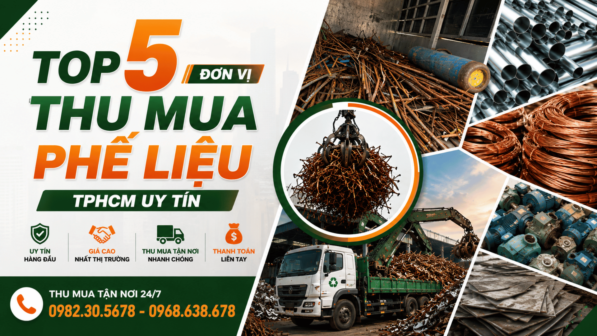 Top 5 đơn vị thu mua phế liệu uy tín nhất tphcm