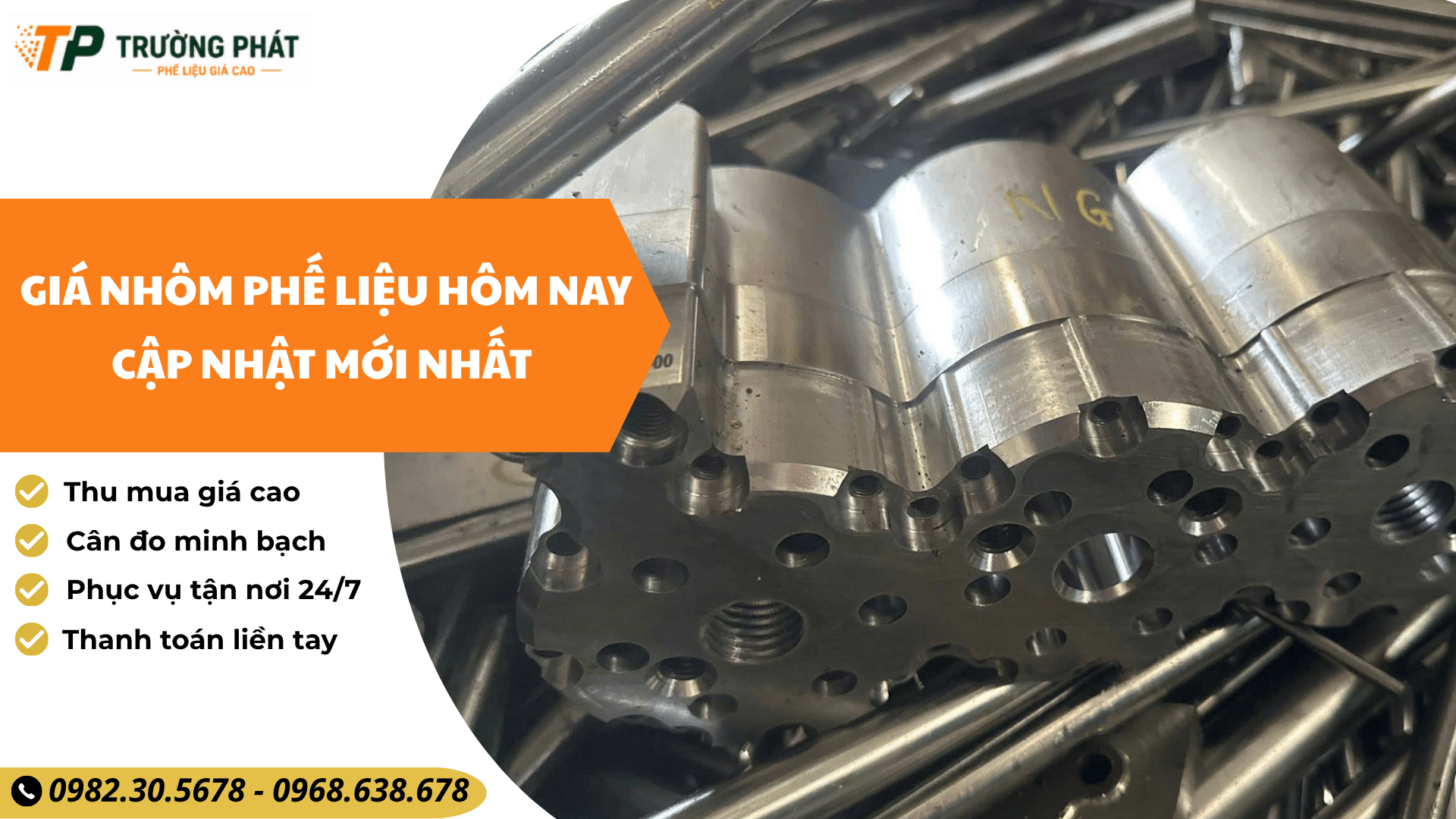 Giá nhôm phế liệu chi tiết nhất tại Trường Phát