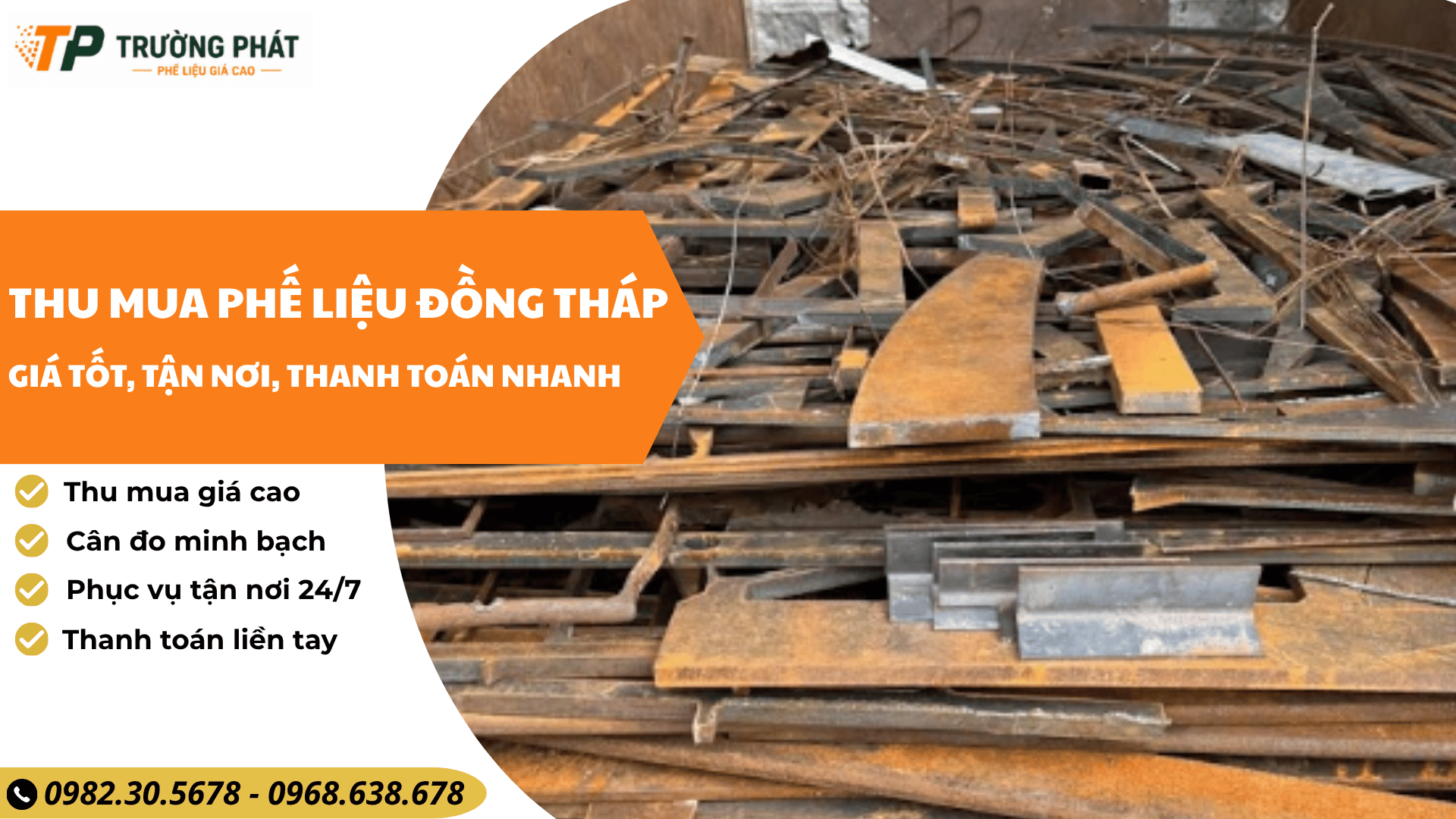 Thu mua phế liệu Đồng Tháp giá cao, tận nơi, thanh toán nhanh