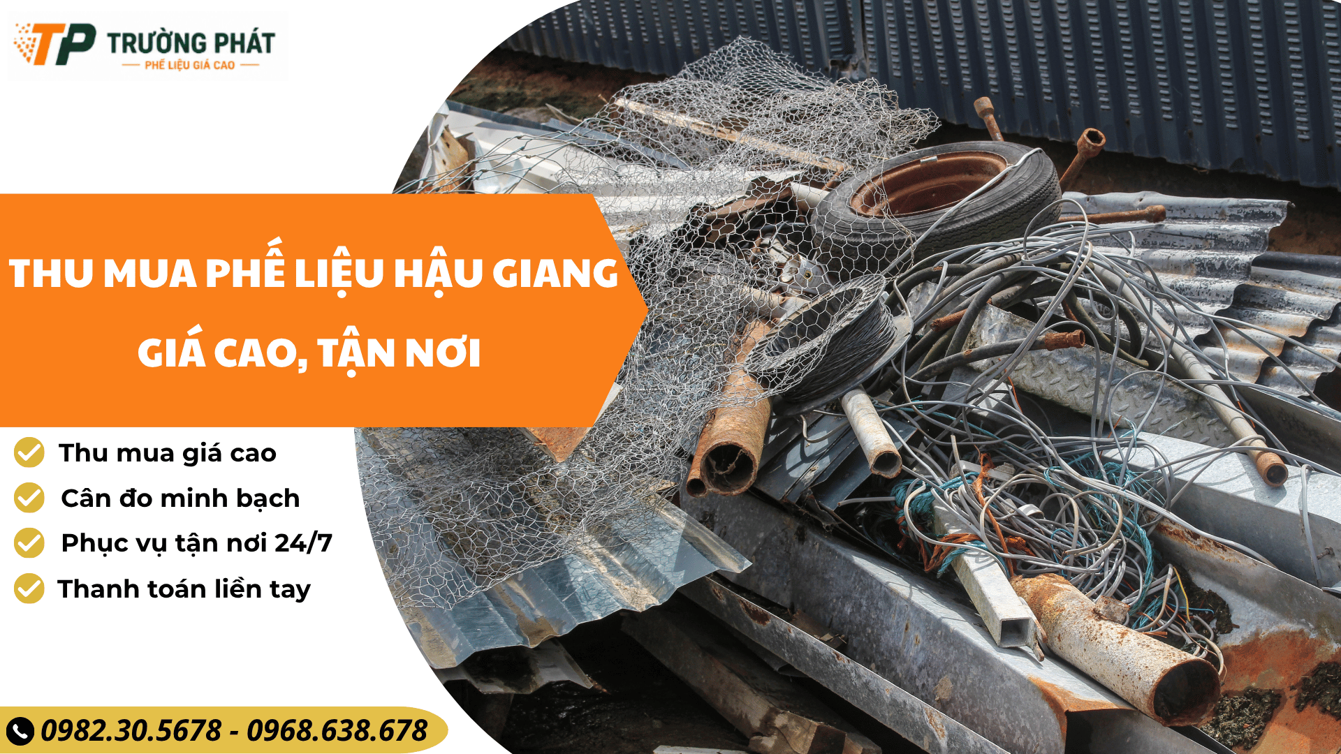 Thu mua phế liệu Hậu Giang giá cao, tận nơi | Trường Phát
