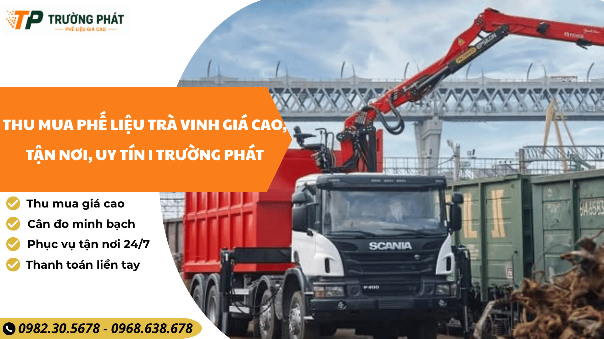 Thu mua phế liệu Trà Vinh uy tín
