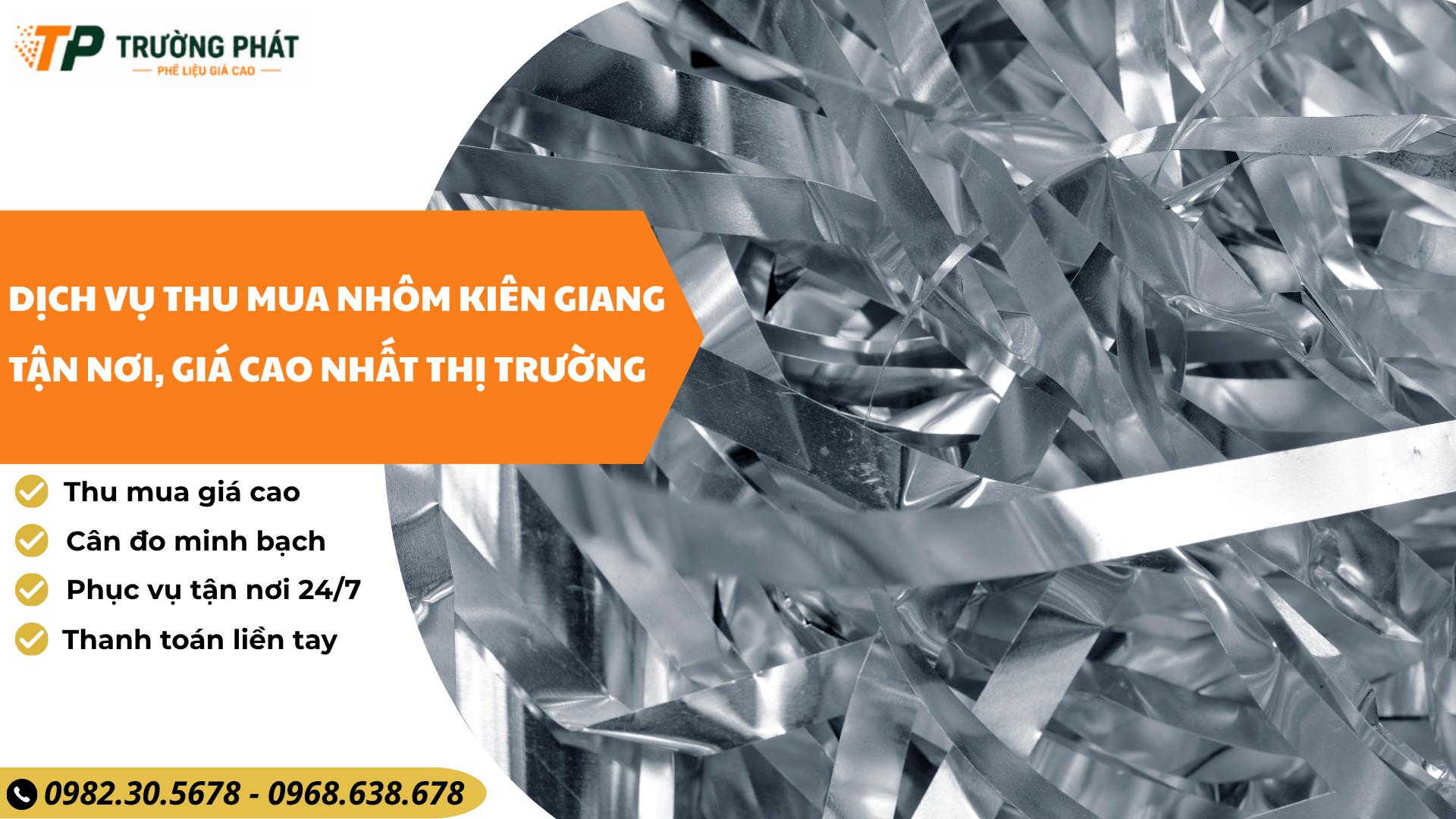 Dịch vụ thu mua nhôm Kiên Giang tận nơi, giá cao nhất thị trường 