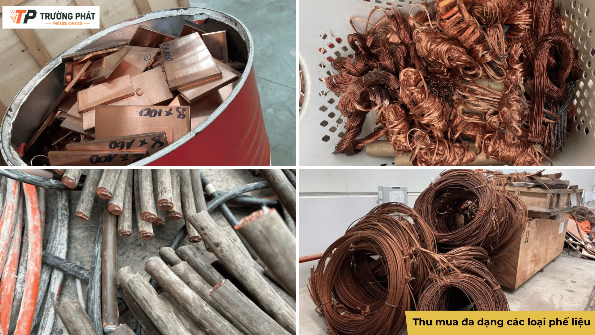 Thu mua phế liệu đồng TPHCM đa dạng
