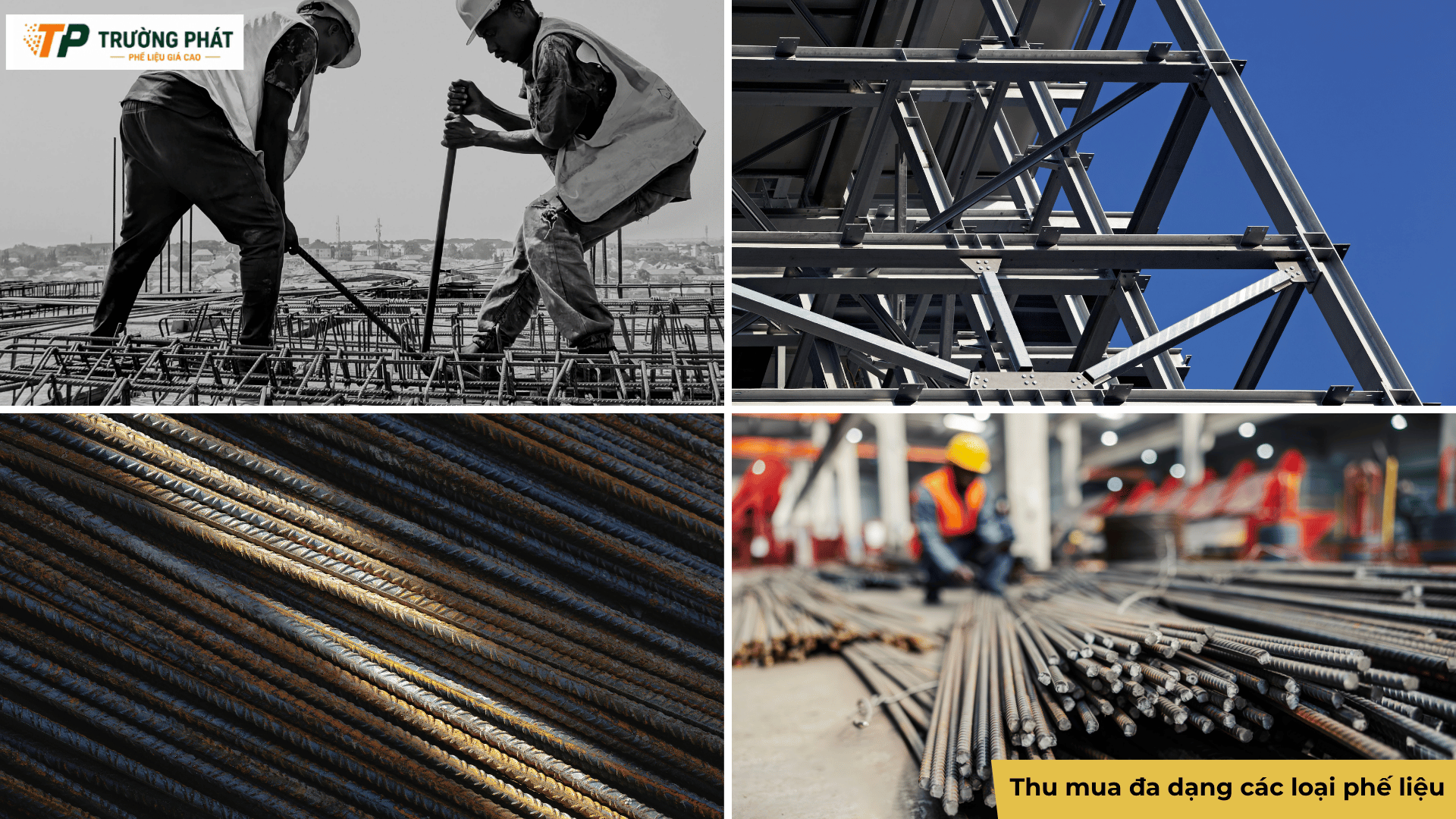 Thu mua sắt thép công trình tận nơi